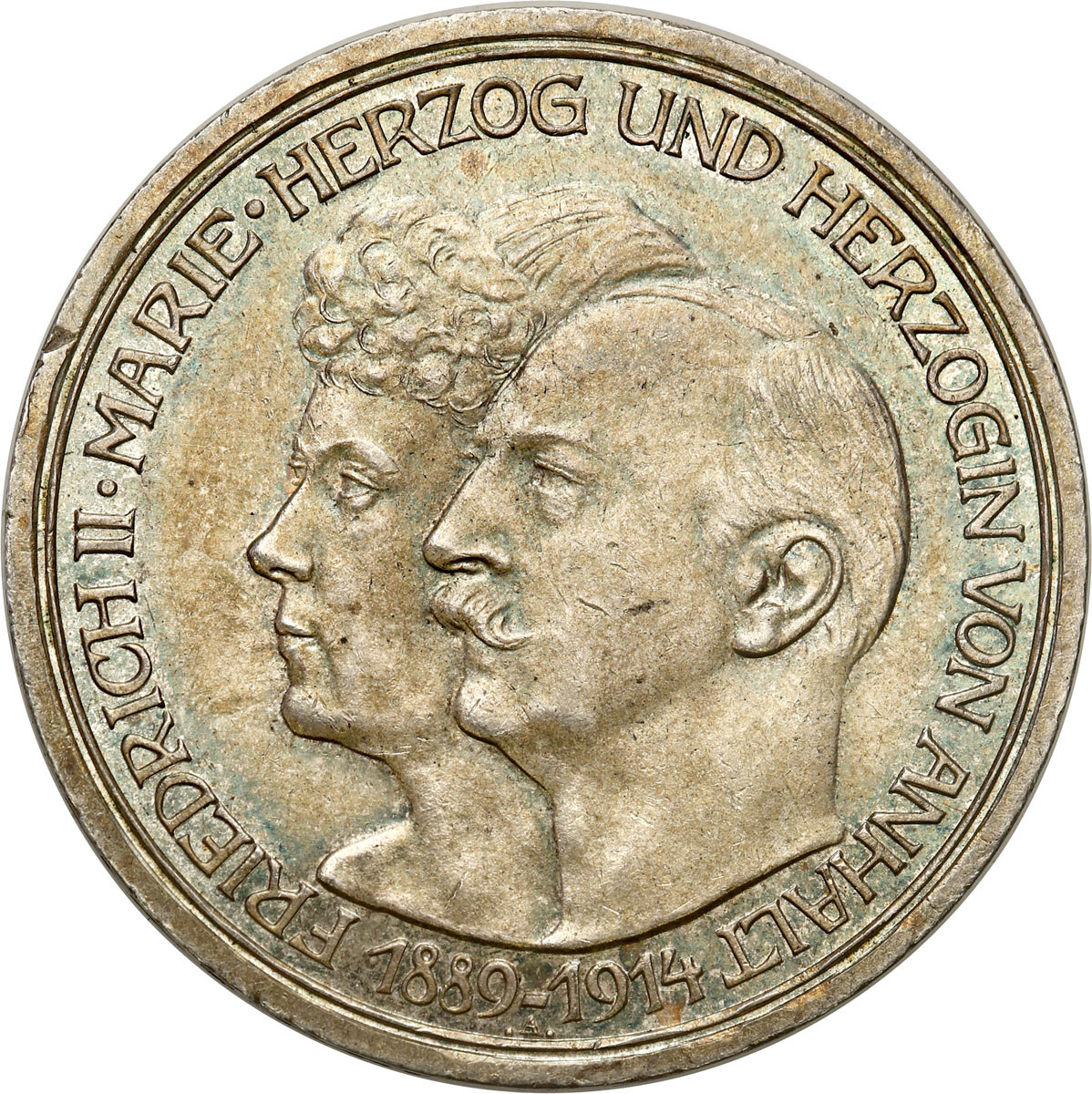 Niemcy, Anhalt - Dessau. 3 marki 1914, Berlin - ŁADNE